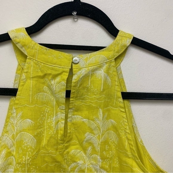 C&C California 100% Linen Palm Tree Dress - Picture 5 of 11